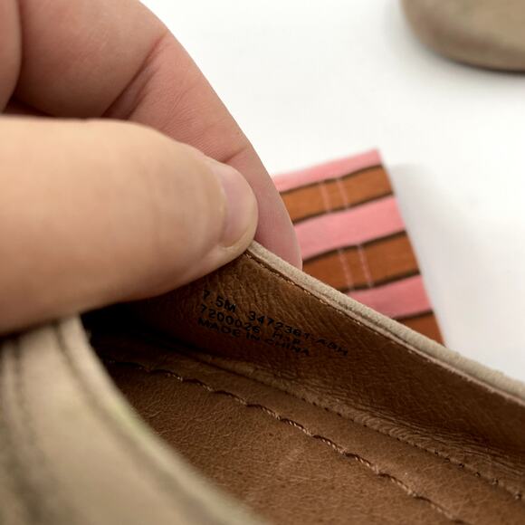 Frye Tan Round Toe ballet Flats - Picture 6 of 6